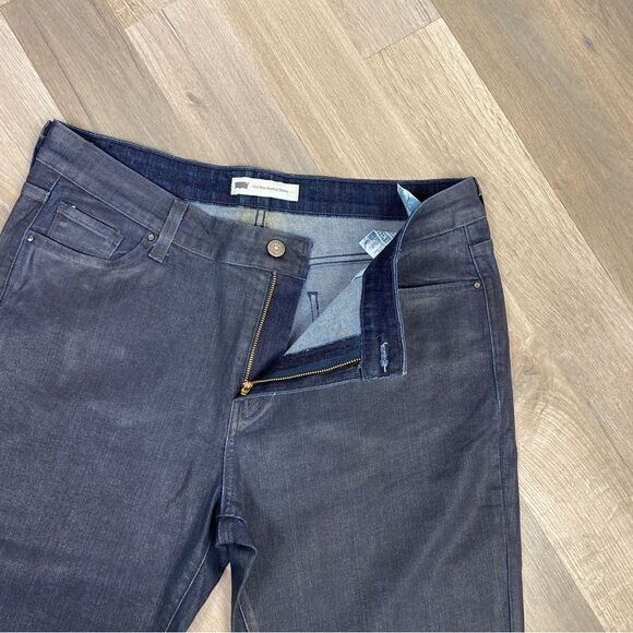Levi’s Mid Rise Bootcut Skinny Jeans Oil Rubbed Blue 16M 33x32 - Picture 8 of 14